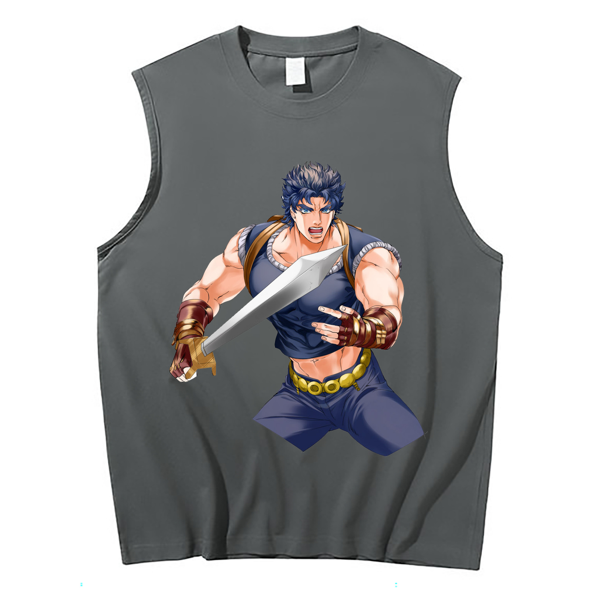 （画像用） ジョジョの奇妙な冒険 /ジョナサン?ジョースター JoJo's Bizarre Adventure Jonathan Joestar コットン100％タンクトップ（フロントプリント）
